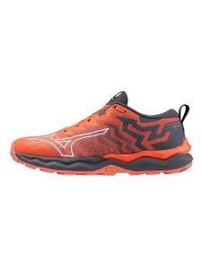 Mizuno Buty "Wave Daichi" w kolorze czerwonym do biegania w terenie rozmiar: 36. Czerwone buty sportowe Mizuno, bez wzorów, z materiału, bez zapięcia, do biegania. Za 215,21 zł.