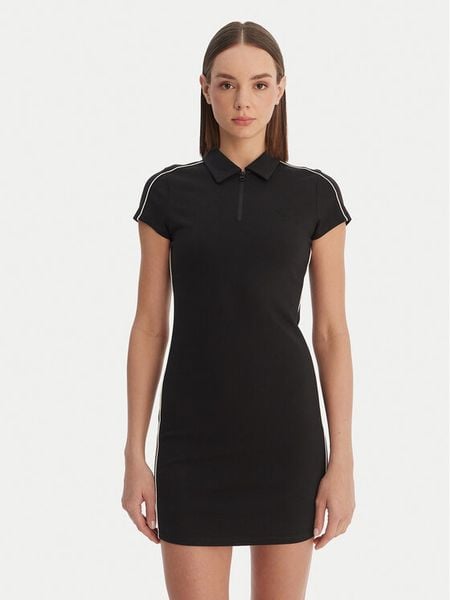 Calvin Klein Sukienka codzienna Calvin Klein-Lv047E213G Ub1 LV047E213G Czarny Slim Fit. Czarne kombinezony Calvin Klein, m, bez wzorów, z syntetyku, bez kołnierzyka, bez ramiączek. Za 409,99 zł.