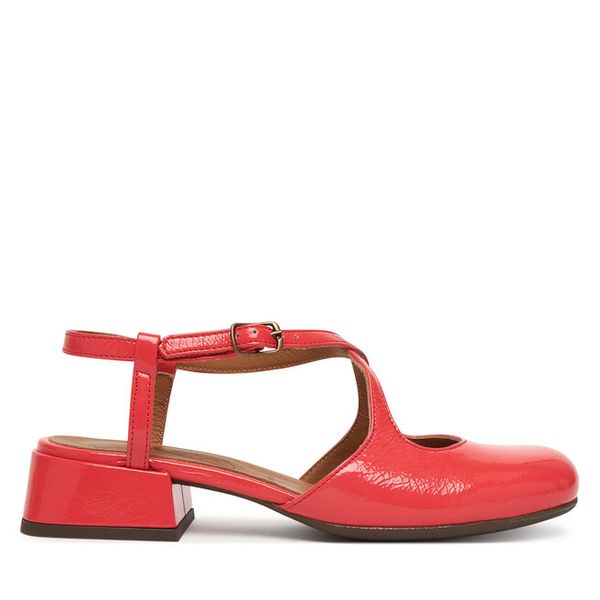 Czółenka Fly London. Czerwone czółenka Fly London, bez wzorów, bez obcasa, bez zapięcia. Za 716,99 zł.