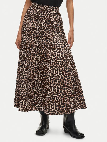 Vila Spódnica maxi Valencia 14106880 Brązowy Regular Fit. Brązowe spódnice Vila, bez wzorów, z bawełny, maxi. Za 139,99 zł.