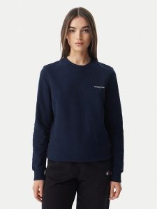 Tommy Jeans Bluza Ess Logo DW0DW22829 Granatowy Regular Fit. Niebieskie bluzy Tommy Jeans, m, bez wzorów, z bawełny, bez kaptura. Za 329,99 zł.