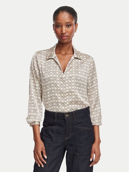 Guess Koszula W6YH23 W2946 Beżowy jasny Regular Fit. Brązowe koszule Guess, s, z aplikacjami, z syntetyku, bez kołnierzyka, bez ramiączek. Za 344,99 zł.