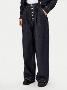 KARL LAGERFELD Jeansy A1W10133 Granatowy Loose Fit. Niebieskie jeansy KARL LAGERFELD, bez wzorów, z bawełny. Za 449,99 zł.
