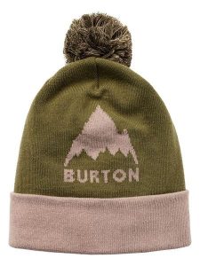 Burton Czapka w kolorze oliwkowo-beżowym rozmiar: onesize. Brązowe czapki Burton, bez wzorów, z materiału. Za 124,95 zł.