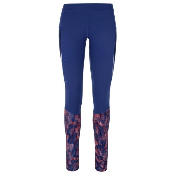Legginsy damskie Kilpi Runner. Niebieskie legginsy Kilpi, bez wzorów. Za 179,35 zł.