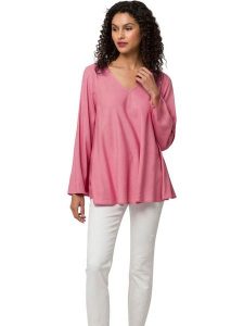 Heine Bluzka w kolorze jasnoróżowym rozmiar: 34. Różowe bluzki Heine, bez wzorów, z wiskozy, bez kołnierzyka, bez ramiączek. Za 60,99 zł.