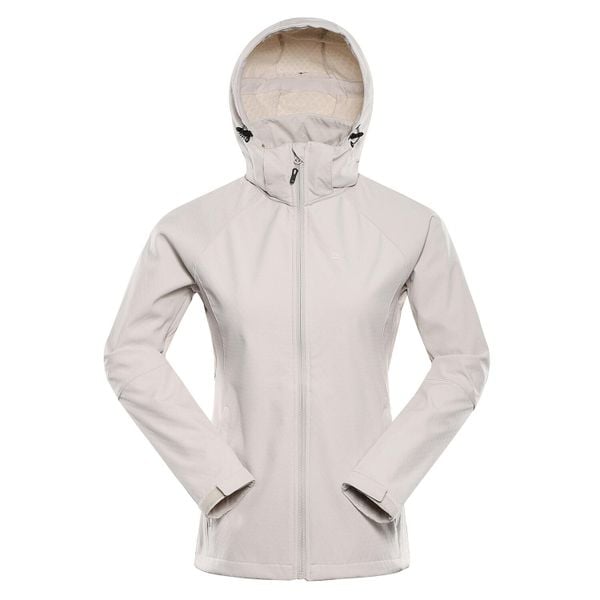 Kurtka damska softshell Alpine Pro Hoora. Brązowe kurtki Alpine Pro, bez wzorów, z softshellu, bez kaptura. Za 399,00 zł.