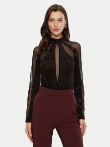 Haveone Body BMA-M024 Czarny Slim Fit. Czarne body i gorsety Haveone, bez wzorów, z syntetyku. Za 239,99 zł.