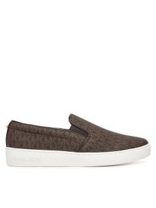 MICHAEL Michael Kors Tenisówki Keaton Slip On 43F7KTFP1B Brązowy. Brązowe trampki MICHAEL Michael Kors, bez wzorów, ze skóry, bez zapięcia. Za 409,99 zł.
