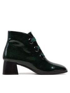 Hispanitas Trzewiki Rio-I24 HI243635 Zielony. Zielone botki Hispanitas, bez wzorów, z lakierowanej skóry, bez obcasa, na słupku, bez zapięcia. Za 589,99 zł.