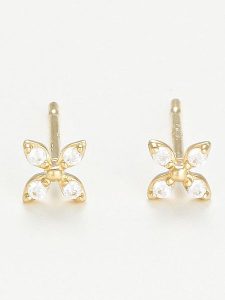 L instant d Or Złote kolczyki-wkrętki z cyrkoniami rozmiar: onesize. Żółte kolczyki L instant d Or, z cyrkonią, złote. Za 269,95 zł.