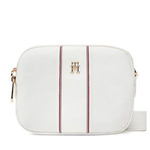 Torebka Tommy Hilfiger. Białe listonoszki TOMMY HILFIGER, bez wzorów, bez dodatków. Za 319,99 zł.
