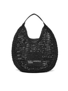 Karl Lagerfeld Jeans Torebka B2W50050 Czarny. Czarne torebki klasyczne Karl Lagerfeld Jeans, bez wzorów, z jeansu, bez dodatków. Za 429,99 zł.