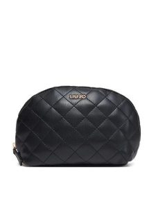 Liu Jo Kosmetyczka Ecs L Beauty AA5246 E0015 Czarny. Czarne kosmetyczki Liu Jo, bez wzorów, ze skóry. Za 159,99 zł.