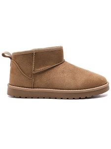 C'M Botki zimowe w kolorze jasnobrązowym rozmiar: 38. Brązowe botki C'M, na zimę, bez wzorów, bez obcasa, bez zapięcia. Za 136,45 zł.