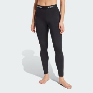 Legginsy bazowe Multi Synthetic Base Layer. Czarne legginsy ADIDAS, bez wzorów. Za 219,00 zł.