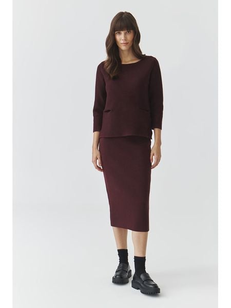 TATUUM Spódnica "Gemeta" w kolorze brązowym rozmiar: S. Brązowe spódnice Tatuum, s, bez wzorów, midi. Za 87,40 zł.