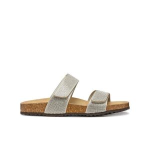 Sandały damskie Geox Brionia R D. Szare sandały Converse, bez wzorów, bez obcasa, bez zapięcia. Za 384,50 zł.