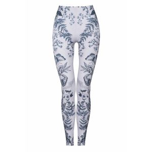Legginsy sportowe damskie DEEP TRIP Botanic. Szare legginsy DEEP TRIP, bez wzorów. Za 179,00 zł.