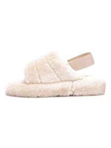 ISLAND BOOT Kapcie "Poppy" w kolorze kremowym rozmiar: 40. Brązowe kapcie Island Boot, bez wzorów. Za 105,38 zł.