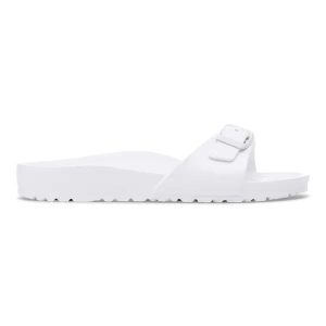 BIRKENSTOCK Madrid EVA White Klapki damskie. Białe klapki Birkenstock, bez wzorów, z materiału, bez obcasa. Za 189,99 zł.