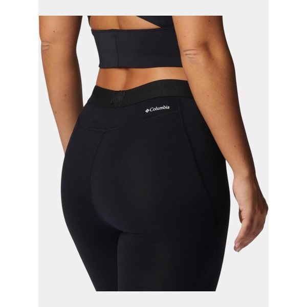 Legginsy termiczne turystyczne damskie Columbia Stretch. Czarne legginsy Columbia, bez wzorów. Za 186,89 zł.