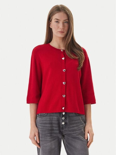ONLY Kardigan Maisie 15364920 Czerwony Regular Fit. Czerwone kardigany ONLY, z wiskozy. Za 169,99 zł.