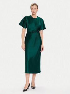Rinascimento Sukienka koktajlowa CFC0125718003 Zielony Regular Fit. Zielone kombinezony Rinascimento, xs, bez wzorów, z syntetyku, wizytowe, bez kołnierzyka, bez ramiączek. Za 339,99 zł.