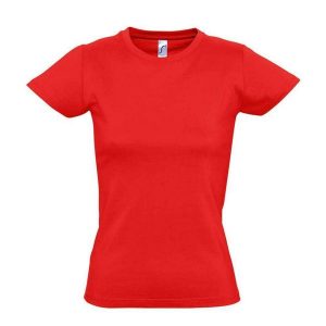 Koszulka Imperial Dla Kobiet. Czerwone bluzki SOL'S, s, bez wzorów, sportowe, bez kołnierzyka, bez ramiączek. Za 44,99 zł.