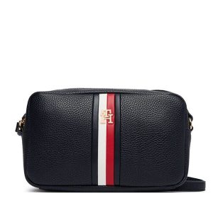 Torebka Tommy Hilfiger. Niebieskie listonoszki TOMMY HILFIGER, bez wzorów, bez dodatków. Za 449,99 zł.