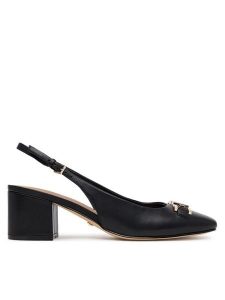 Guess Czółenka FLTCDE LEA05 Czarny. Czarne czółenka Guess, z aplikacjami, ze skóry, bez obcasa, bez zapięcia. Za 444,00 zł.