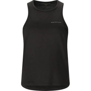 Damski tank top Endurance Yonan. Czarne topy ENDURANCE, bez wzorów, bez kołnierzyka, bez ramiączek. Za 160,00 zł.