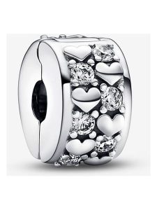 Pandora Srebrny charms z cyrkoniami rozmiar: onesize. Szare zawieszki Pandora, z cyrkonią, srebrne. Za 193,24 zł.