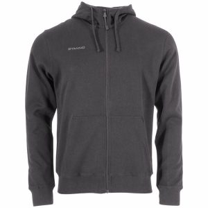 Bluza z kapturem i zamkiem błyskawicznym Stanno Base. Brązowe bluzy STANNO, bez wzorów, z bawełny, z kapturem. Za 246,50 zł.
