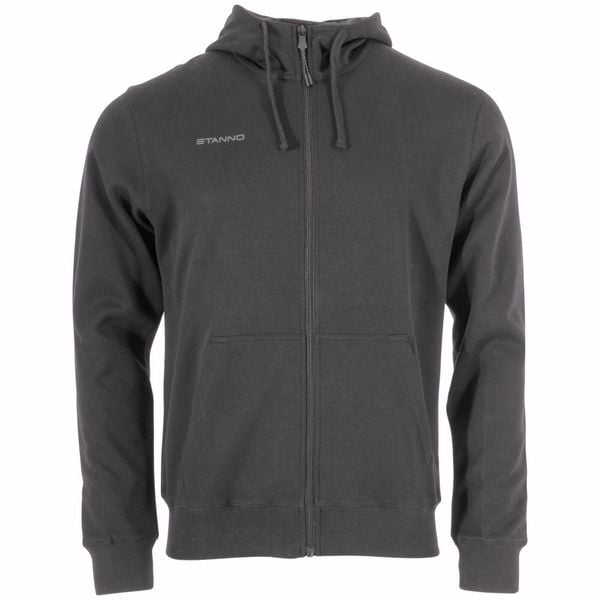 Bluza z kapturem i zamkiem błyskawicznym Stanno Base. Brązowe bluzy STANNO, bez wzorów, z bawełny, z kapturem. Za 246,50 zł.