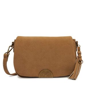 Torebka DeeZee. Brązowe listonoszki DeeZee, bez wzorów, bez dodatków. Za 129,99 zł.