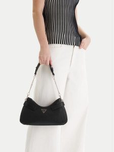 Guess Torebka Serenova HWZG80 91180 Czarny. Czarne torebki klasyczne Guess, z aplikacjami, ze skóry, bez dodatków. Za 639,99 zł.