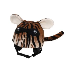 Czapka / nakładka na kask narciarski TYGRYS. Brązowe czapki CASCO, bez wzorów, sportowe. Za 25,00 zł.