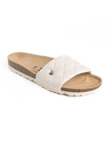 Sunbay Klapki "Dune" w kolorze białym rozmiar: 36. Białe klapki Sunbay, bez wzorów, z otwartym noskiem, bez obcasa. Za 159,95 zł.
