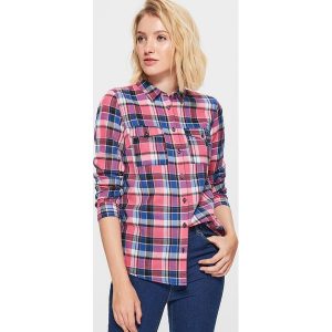 Koszula w kratę - Różowy. Koszule marki Cropp. W wyprzedaży za 29,99 zł.