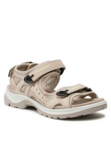 ECCO Sandały OFFROAD 06956301378 Beżowy. Brązowe sandały ecco, bez wzorów, ze skóry, bez obcasa, na płaskiej podeszwie, bez zapięcia. Za 499,99 zł.