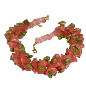 SAMBA Naszyjnik kwarc cherry. Czerwone naszyjniki Samba Gems, z kwarcem, metalowe. Za 356,00 zł.