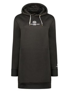 Maison Montaigne Sukienka dresowa "Gilongmai" w kolorze czarnym rozmiar: S. Czarne sukienki Maison Montaigne, s, bez wzorów, z dresówki, bez kołnierzyka, bez ramiączek, mini. Za 61,31 zł.