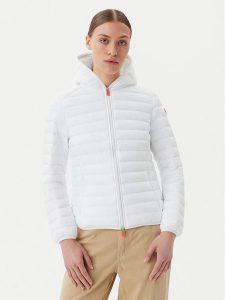Save The Duck Kurtka przejściowa D33620W GIGA20 Biały Regular Fit. Białe kurtki Save the duck, bez wzorów, z syntetyku, bez kaptura. Za 399,99 zł.