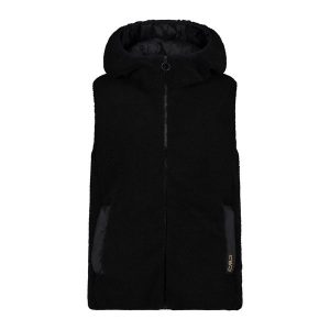 Kamizelka damska turystyczne CMP 34K2916. Czarne kamizelki CMP, s, bez wzorów, bez kołnierzyka, bez ramiączek, bez kaptura. Za 399,99 zł.