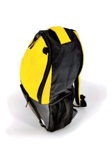 Torba sportowa ekologiczna Pelota - wodoodporna - żółto-czarna. Żółte torby podróżne i sportowe POWER SHOT, bez wzorów, z materiału, duże. Za 137,56 zł.