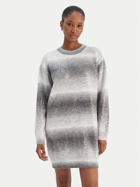 Liu Jo Sukienka dzianinowa MF5488 MA14R Szary Regular Fit. Szare sukienki Liu Jo, xs, bez wzorów, z dzianiny, bez kołnierzyka, bez ramiączek. Za 699,99 zł.