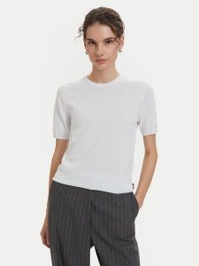 Beverly Hills Polo Club T-Shirt P-SS26W-M6564-0001 Biały Regular Fit. Białe t-shirty Beverly Hills Polo Club, m, bez wzorów, z bawełny, bez kołnierzyka, bez ramiączek. Za 249,99 zł.