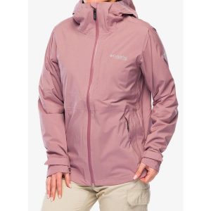Kurtka przeciwdeszczowa damska Columbia OmniTech AmpliDry II Shell. Czerwone kurtki Columbia, bez wzorów, bez kaptura. Za 545,99 zł.