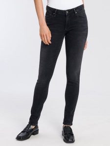Cross Jeans Dżinsy - Skinny fit - w kolorze antracytowym rozmiar: W30/L34. Czarne jeansy Cross Jeans, z aplikacjami, z jeansu, z podwyższonym stanem. Za 114,44 zł.